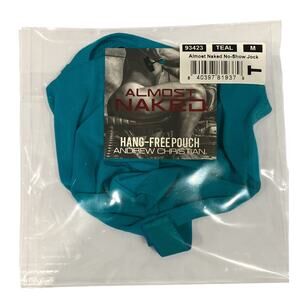 Andrew Christian ALMOST NAKED No-Show Ultra Low-Rise Jock Teal Medium